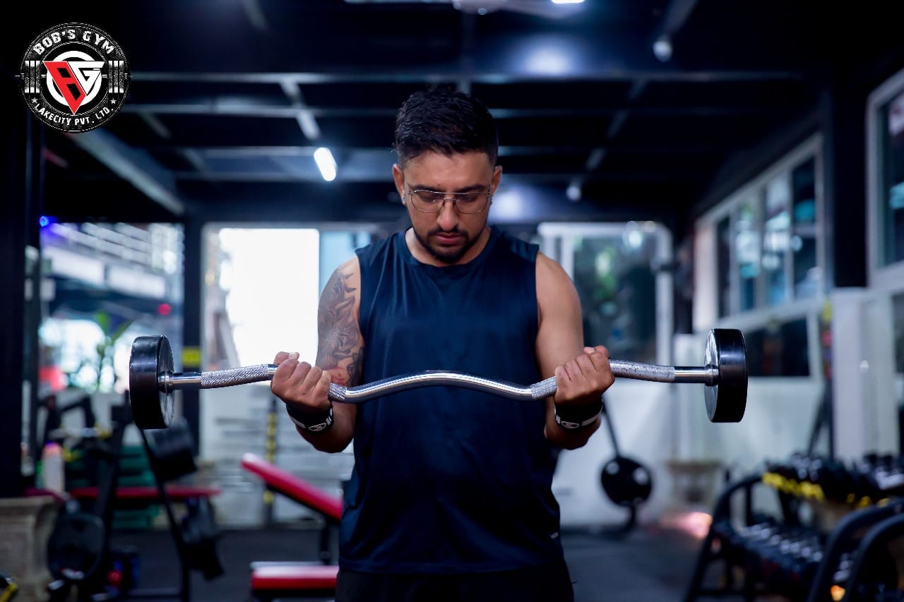 A BobsGym member during a workout